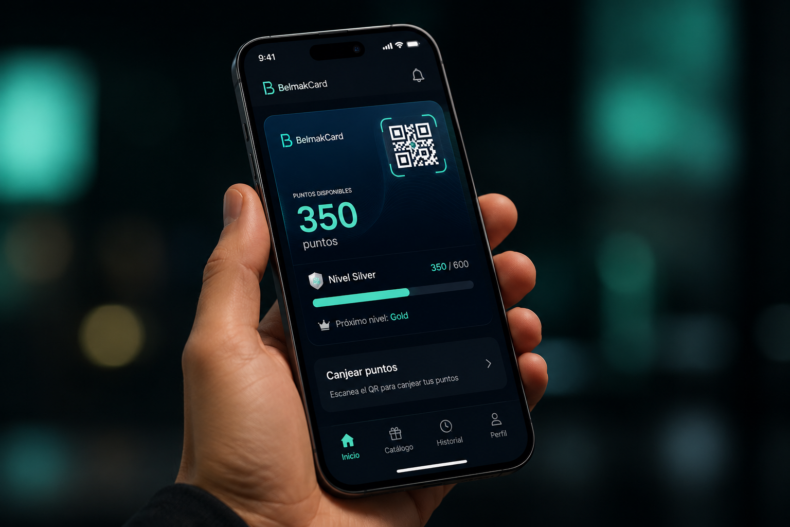 BelmakCard App Mockup